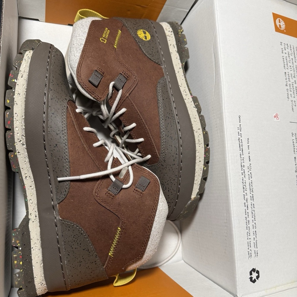 Timberland Timbercycle L/F Mid Hiker Womens Size 9‎ Recycled Leather New Box